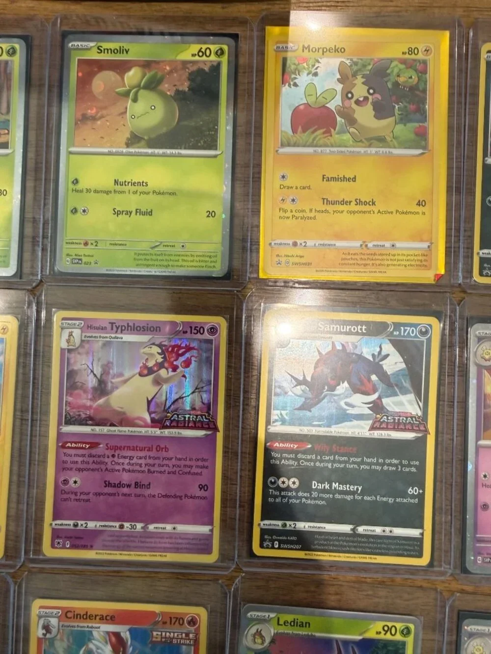 Pokemon TCG Card Lot (15 Holos/Promos) + Astral Radiance Deck Box/ Storage